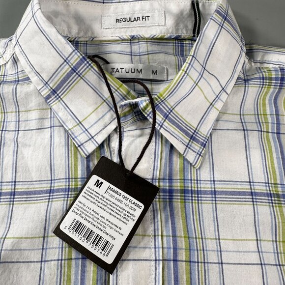 Tatuum Adamus Regular Fit Classic Shirt Mens Window Pane Plaid Button Up - Picture 13 of 16